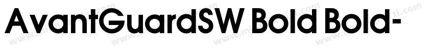 AvantGuardSW Bold Bold字体转换